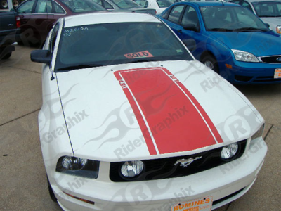 2005 - 2014 Mustang Mach 1 Style Hood Stripe 2005 - 2014 Mustang Mach 1 Style Hood Stripe