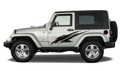 Jeep Wrangler JK JL Large Side Splash Vinyl Graphics Jeep Wrangler JK JL Large Side Splash Vinyl Graphics