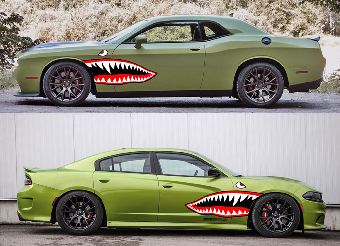 Retro Fighter Plane Mouth Stripe Kit Universal Fit for many Vehicles...!!! Retro Fighter Plane Mouth Stripe Kit Universal Fit for many Vehicles...!!!