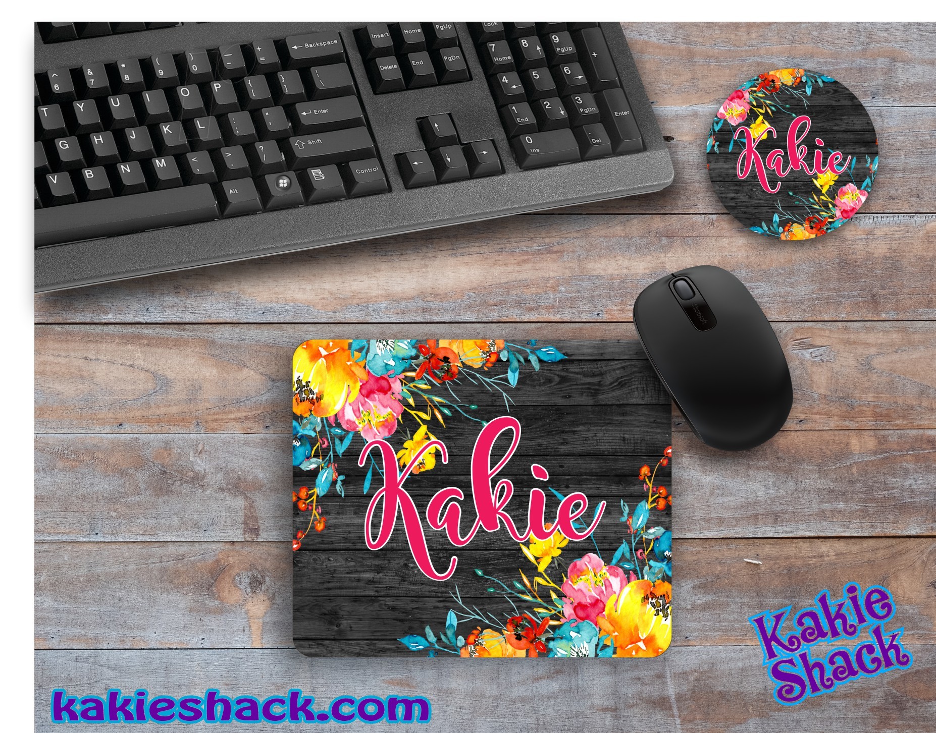 Floral Desk Set