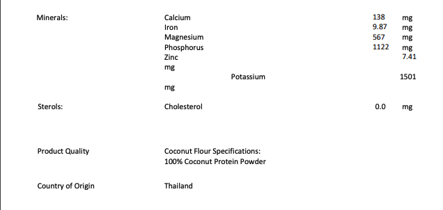 CocoFit Organic Coconut Protein Powder 1.5kg