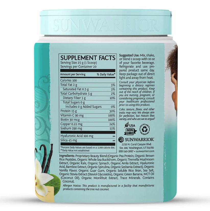 Sunwarrior Collagen Building Protein Peptide 500g