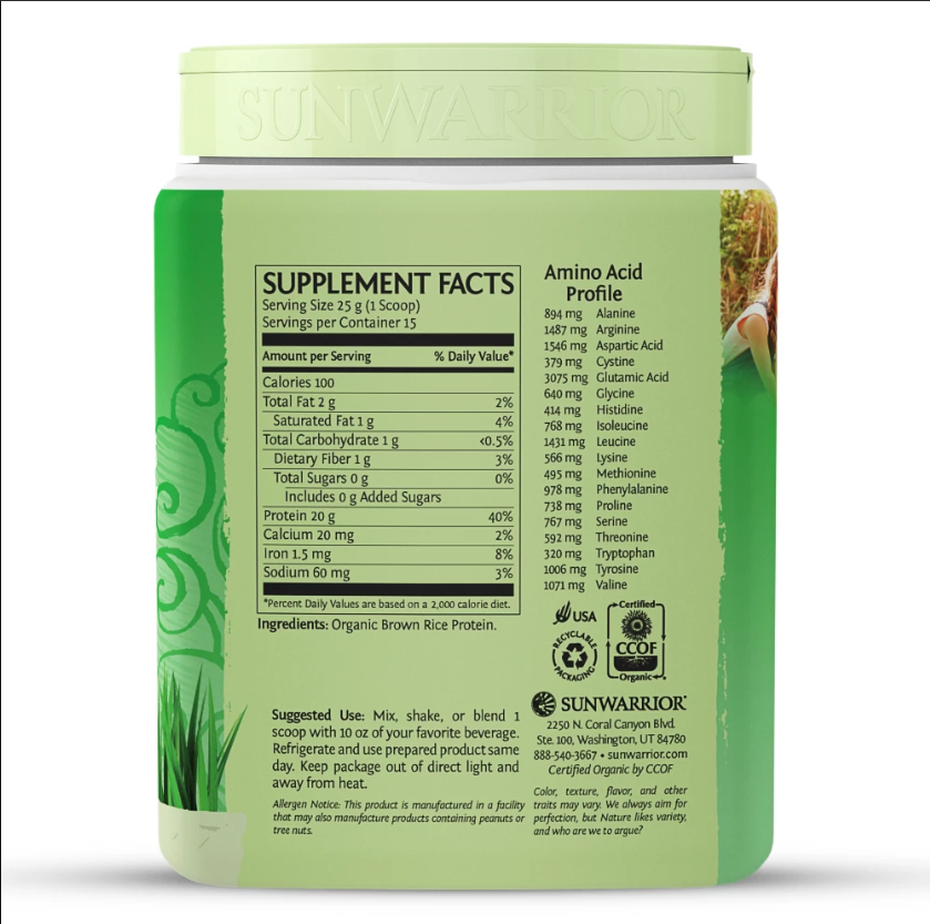 Sunwarrior Classic Protein 375g