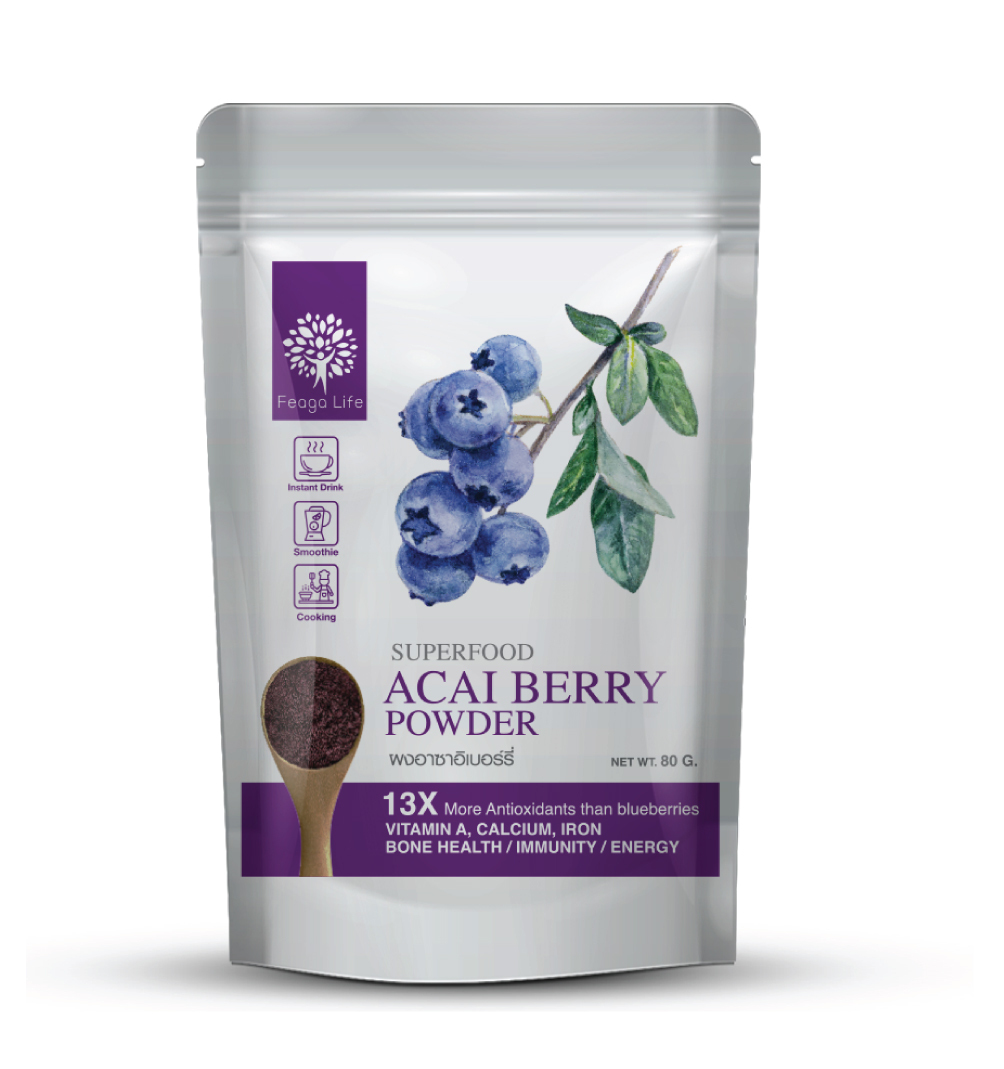 Feaga Life Organic Acai Berry Powder (Freeze-dried) 80g 10109