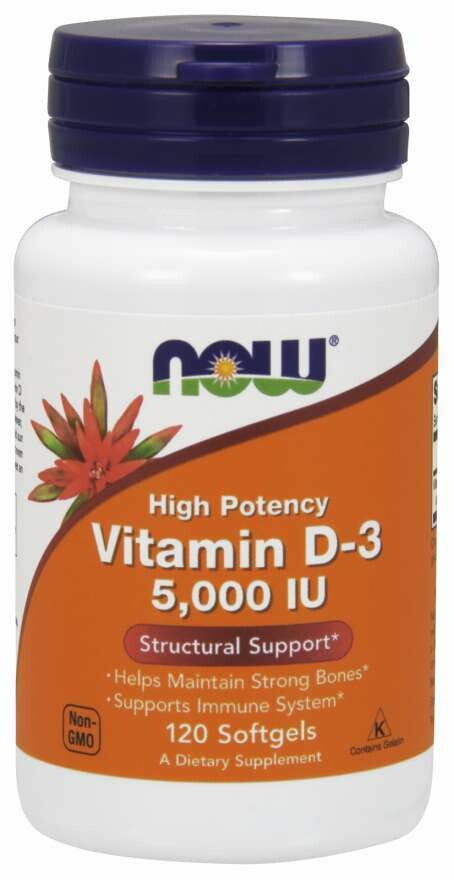 Now Vitamin D-3 5000 IU -120 kapsula Now Vitamin D-3 5000 IU -120 kapsula
