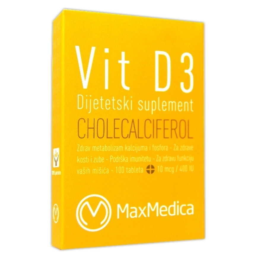 Vitamin D-3 400 IU - za jake kosti (100 tableta) Vitamin D-3 400 IU - za jake kosti (100 tableta)