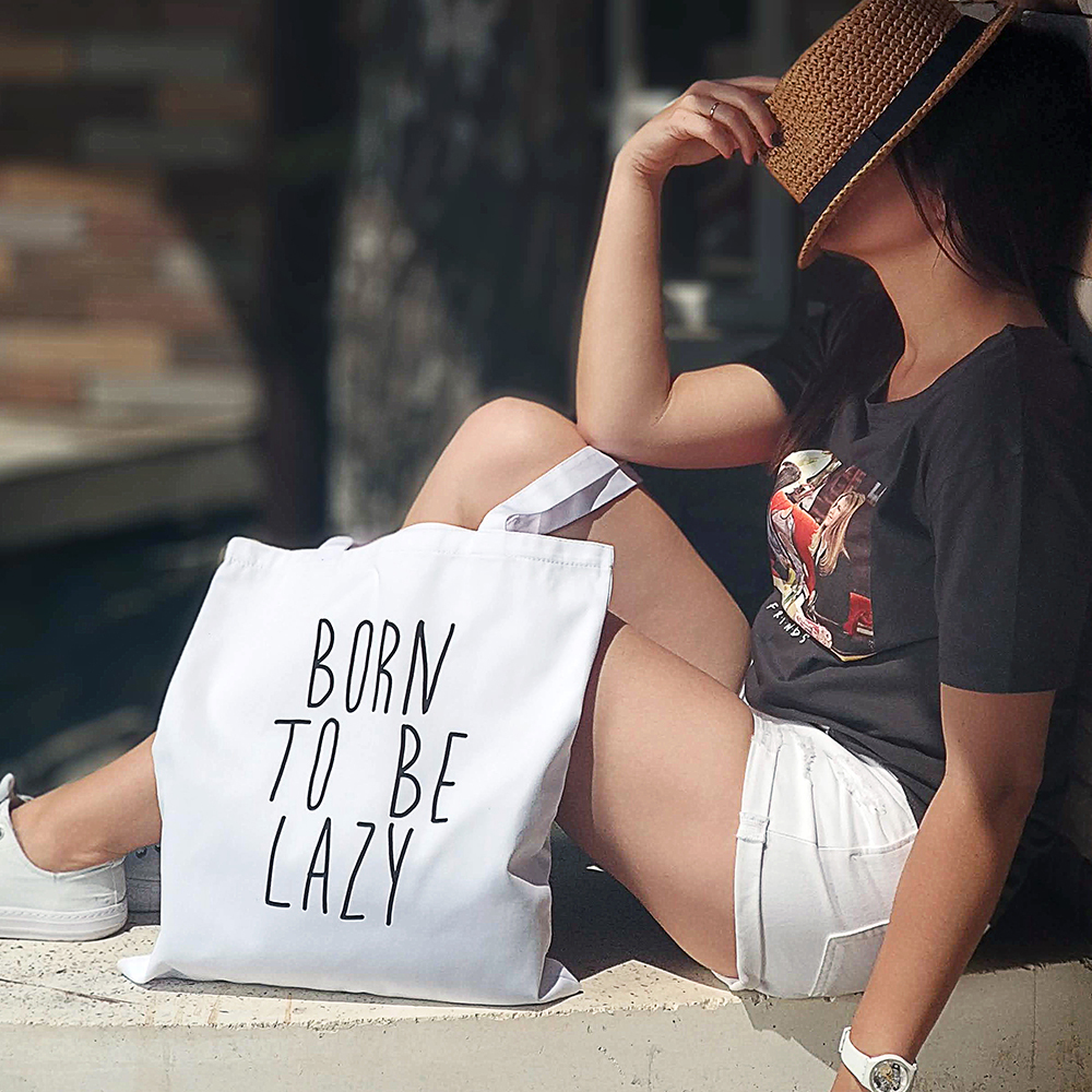 Эко сумка Market Born to be lazy Эко сумка Market Born to be lazy