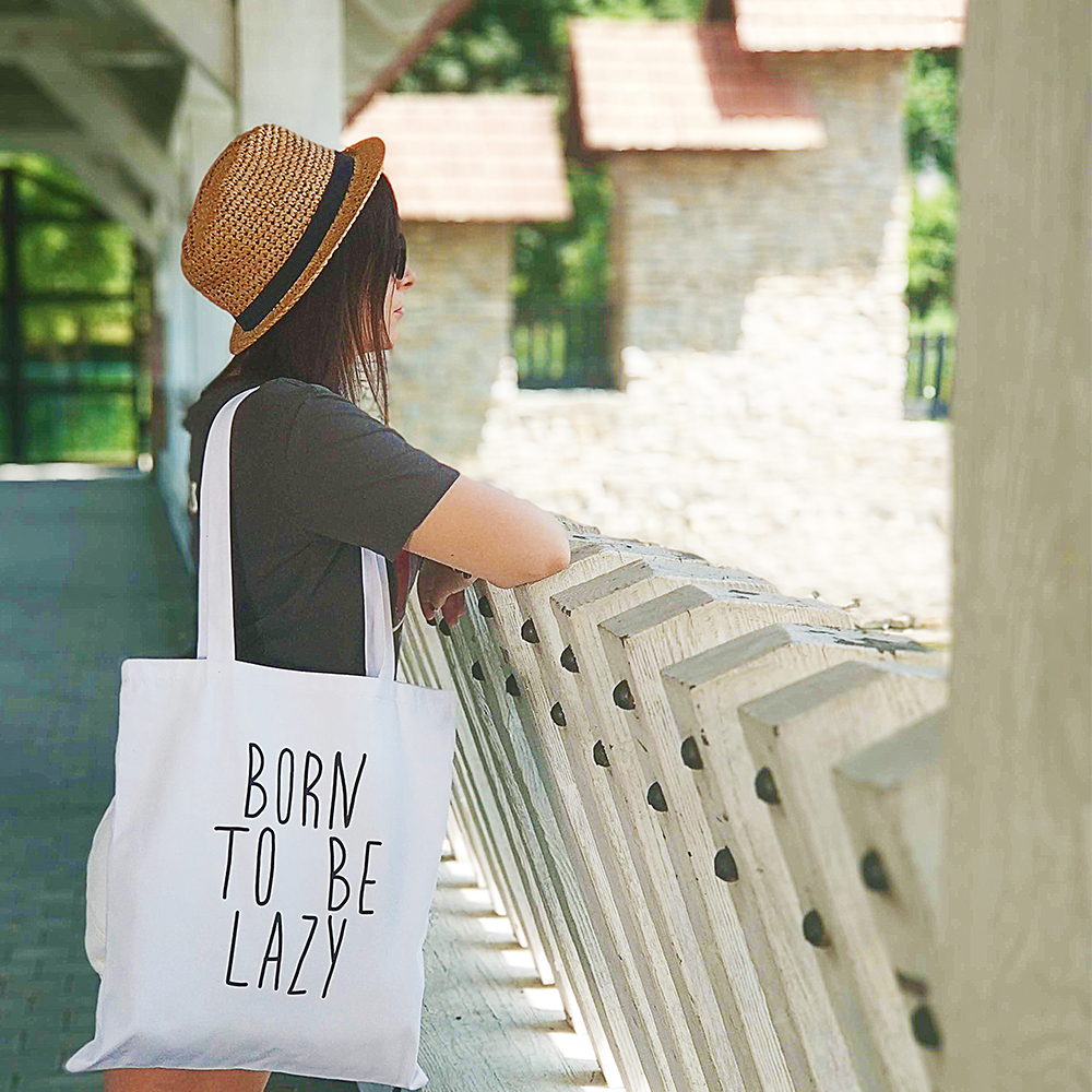 Эко сумка Market Born to be lazy Эко сумка Market Born to be lazy