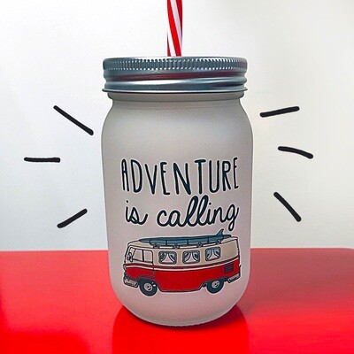 Банка c трубочкой Джар Adventure is calling JA_20L017_KR