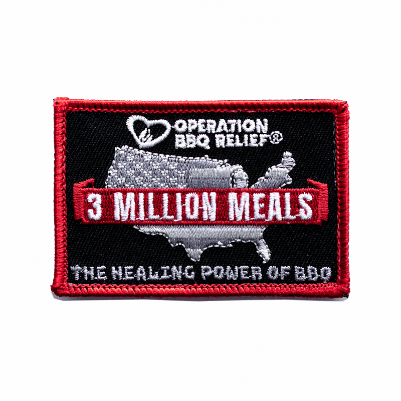 3 Million Meals - The Healing Power of BBQ - OBR 3MPatch