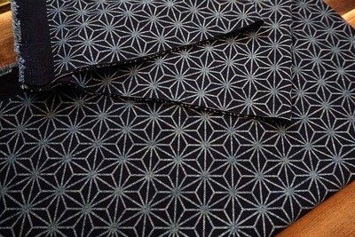 Asanoha & Indigo Dye Cotton Fabric Asanoha & Indigo Dye Cotton Fabric