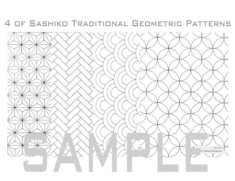 Sashiko Patterns / Letter Size Download Material in PDF. Sashiko Patterns / Letter Size Download Material in PDF.