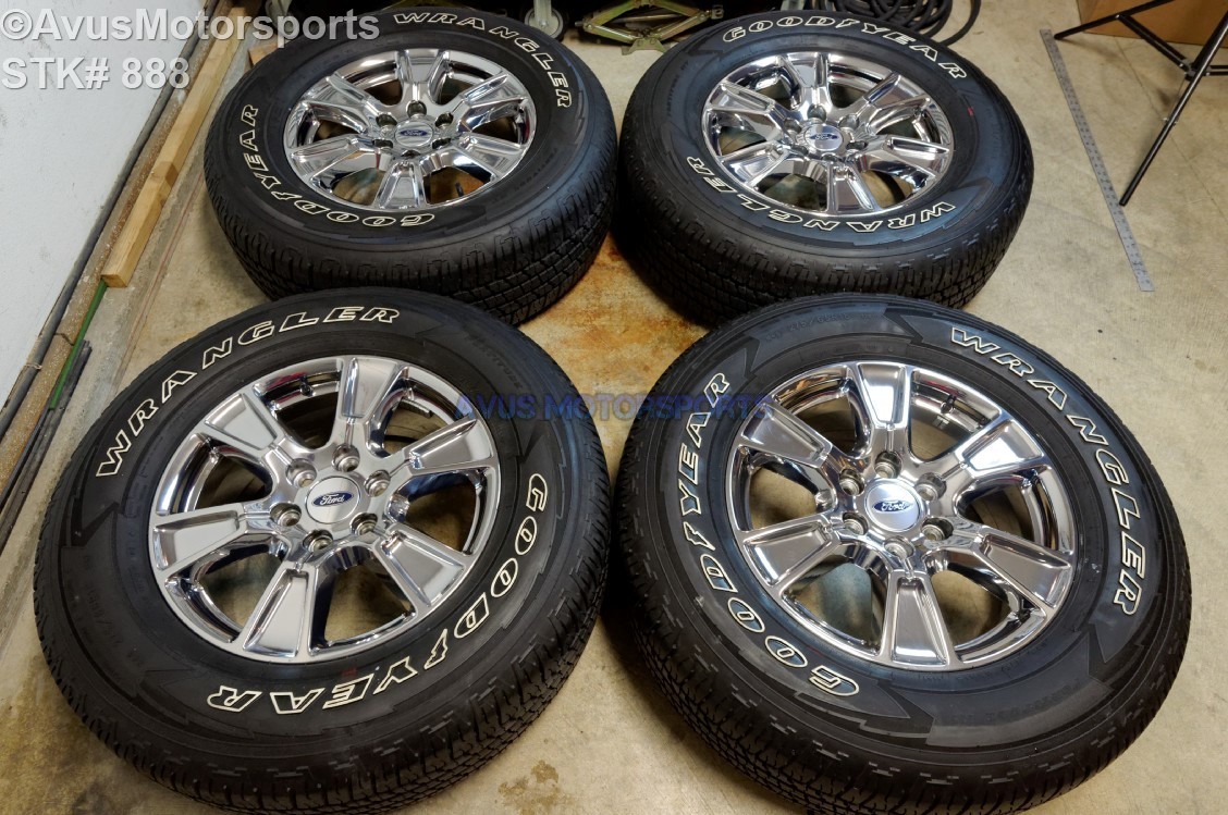 18 Ford F150 Oem Wheels Factory Chrome Pvd Lariat Goodyear 275