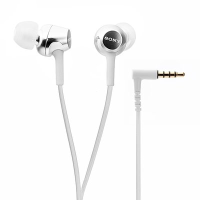 Sony MDR-EX155 in-Ear Headphones, White Sony MDR-EX155 in-Ear Headphones, White