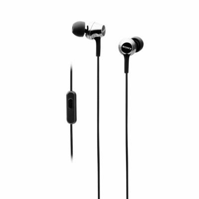 Sony MDR-EX255AP in-Ear Headphones with Mic, Black Sony MDR-EX255AP in-Ear Headphones with Mic, Black