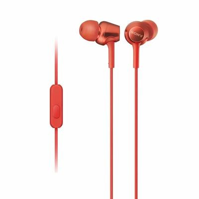 Sony MDR-EX255AP in-Ear Headphones with Mic, Red Sony MDR-EX255AP in-Ear Headphones with Mic, Red