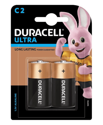 Duracell Ultra C, 2 Batteries, 1.5V Alkaline Duracell Ultra C, 2 Batteries, 1.5V Alkaline