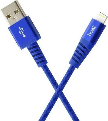 boAt para-Armour Lightning Cable MFI Certified - 1.5m Blue boAt para-Armour Lightning Cable MFI Certified - 1.5m Blue