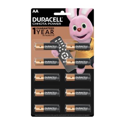 Duracell Chhota Power AA, 10 Batteries, 1.5V Alkaline Duracell Chhota Power AA, 10 Batteries, 1.5V Alkaline