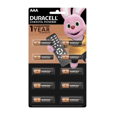 Duracell Chhota Power, AAA, 10 Batteries, 1.5V Alkaline Duracell Chhota Power, AAA, 10 Batteries, 1.5V Alkaline