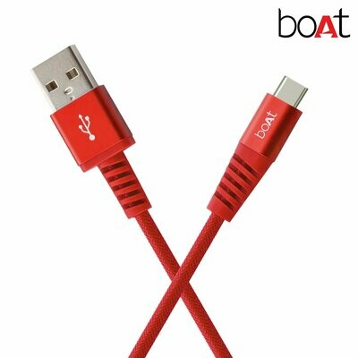 boAt para-Armour Type-C Cable - 1.5m, Red boAt para-Armour Type-C Cable - 1.5m, Red