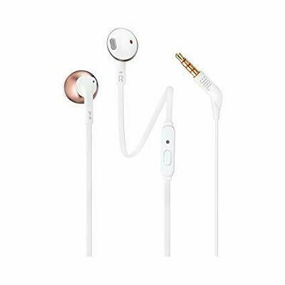 JBL T205 Pure Bass Metal Earbud Headphones White Rose Gold JBL T205 Pure Bass Metal Earbud Headphones White Rose Gold