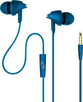 boAt BassHeads 100 in-Ear Headphones with Mic, Blue boAt BassHeads 100 in-Ear Headphones with Mic, Blue