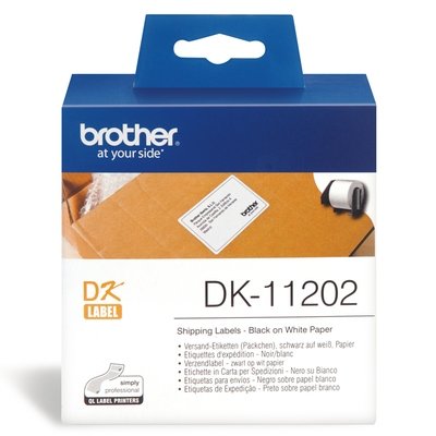 Brother DK11202 White Shipping Label Roll, 62mm X 100mm X 300pcs Brother DK11202 White Shipping Label Roll, 62mm X 100mm X 300pcs