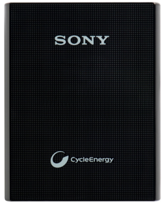Sony 3000 mAh Li-ion Polymer Power Bank, Black Sony 3000 mAh Li-ion Polymer Power Bank, Black
