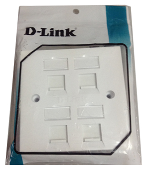 D-Link 86*86 mm, Quad Faceplate D-Link 86*86 mm, Quad Faceplate