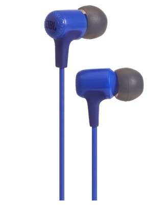 JBL E15 In-Ear Headphones with Mic, Blue JBL E15 In-Ear Headphones with Mic, Blue