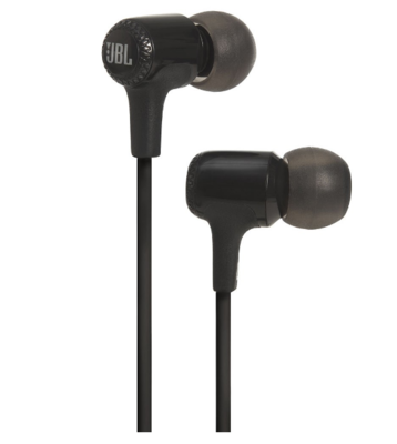 JBL E15 In-Ear Headphones with Mic, Black JBL E15 In-Ear Headphones with Mic, Black