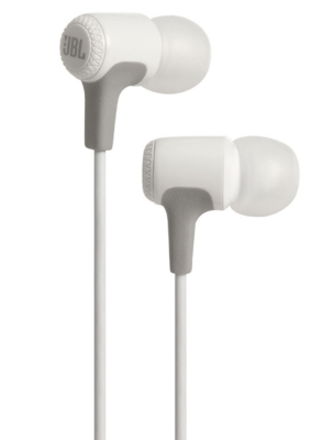 JBL E15 In-Ear Headphones with Mic, White JBL E15 In-Ear Headphones with Mic, White