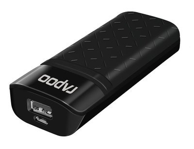 Rapoo 5000 mAh Power Bank, P50, Black Rapoo 5000 mAh Power Bank, P50, Black