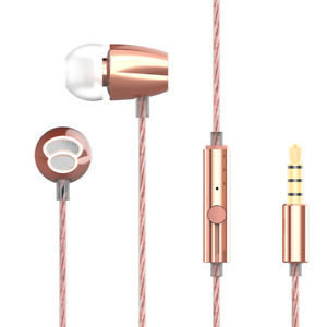 Rapoo VM120 in-ear Headphone with mic, Ros Gold Rapoo VM120 in-ear Headphone with mic, Ros Gold