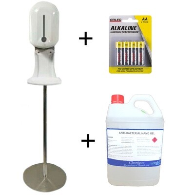 TOUCH-FREE AUTOMATIC HAND SANITISING STATION STARTER PACK TOUCH-FREE AUTOMATIC HAND SANITISING STATION STARTER PACK