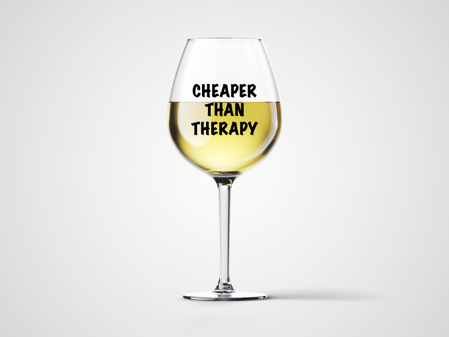 Čaša za vino Cheaper than therapy Čaša za vino Cheaper than therapy
