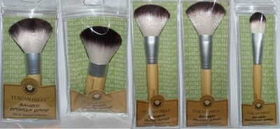 TUSCAN HILLS Bamboo Cosmetic Makeup Blush Brush TUSCAN HILLS Bamboo Cosmetic Makeup Blush Brush