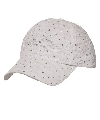 Glitter Cap - White Glitter Cap - White