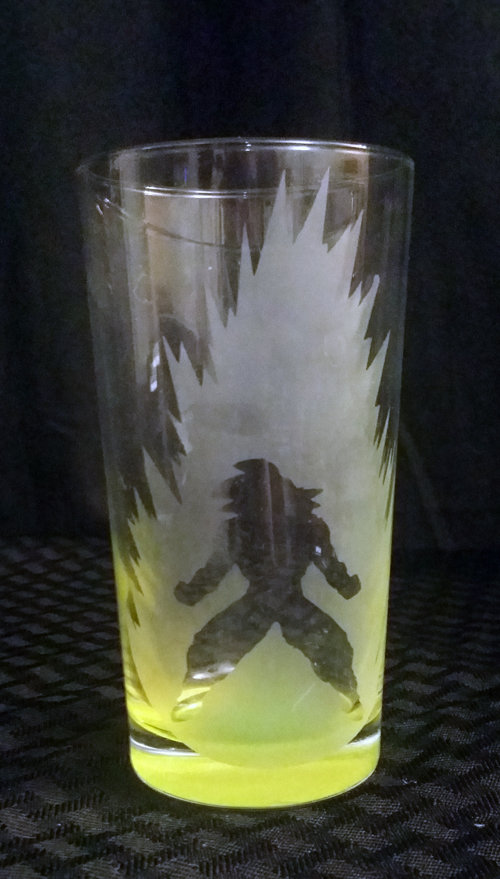 Dragonball Z (DBZ) Goku Etched Glass C-001