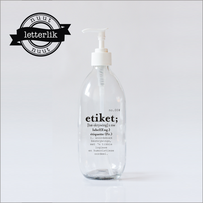 500ml Glas Bottel & Spuit @R40 500ml Glas Bottel & Spuit @R40