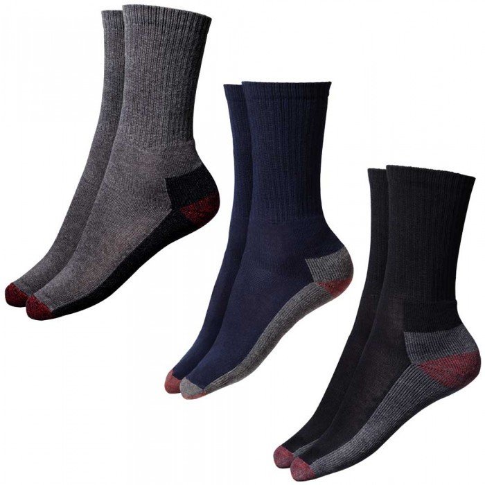 Dickies Cushion Crew Sock (Assorted Colours, 5 pairs in a pack)