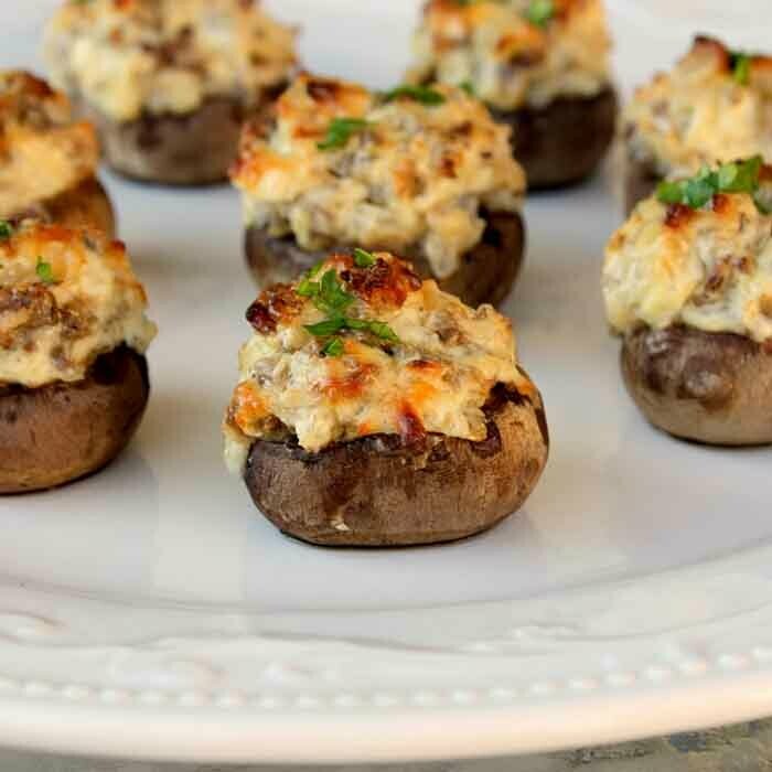 Herbs & Cheese Stuffed Mushrooms Herbs & Cheese Stuffed Mushrooms