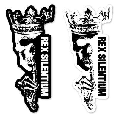 Rex Silentium Logo Sticker 6x2.75 Rex Silentium Logo Sticker 6x2.75