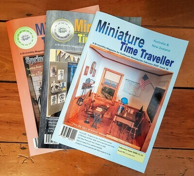 Miniature Time Traveller Magazine - SAVE 20% with an Annual subscription - 6 Copies. P&P included. This is listing is for Australia only. See accompanying listings for other countries Miniature Time Traveller Magazine - SAVE 20% with an Annual subscription - 6 Copies. P&P included. This is listing is for Australia only. See accompanying listings for other countries