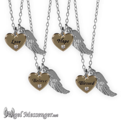 Guardian Angel Heart Necklaces Guardian Angel Heart Necklaces