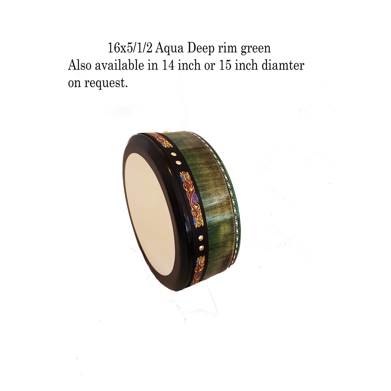 16 x 5/1/2 Aqua Green Hand Tuneable 16 x 5/1/2 Aqua Green Hand Tuneable