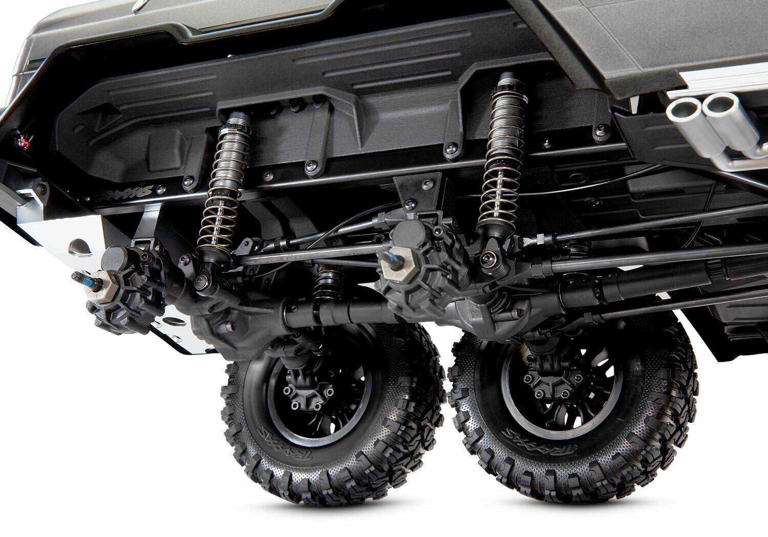 Traxxas TRX-6 Matte Graphite Metallic Mercedes-Benz G 63 AMG 6x6 (XL-5HV, TQi, LED Lights) (Wireless Module/3S 5000mAh LiPo Battery/Live iD Charger/Phone Mount) - Special Edition Traxxas TRX-6 Matte Graphite Metallic Mercedes-Benz G 63 AMG 6x6 (XL-5HV, TQi, LED Lights) (Wireless Module/3S 5000mAh LiPo Battery/Live iD Charger/Phone Mount) - Special Edition