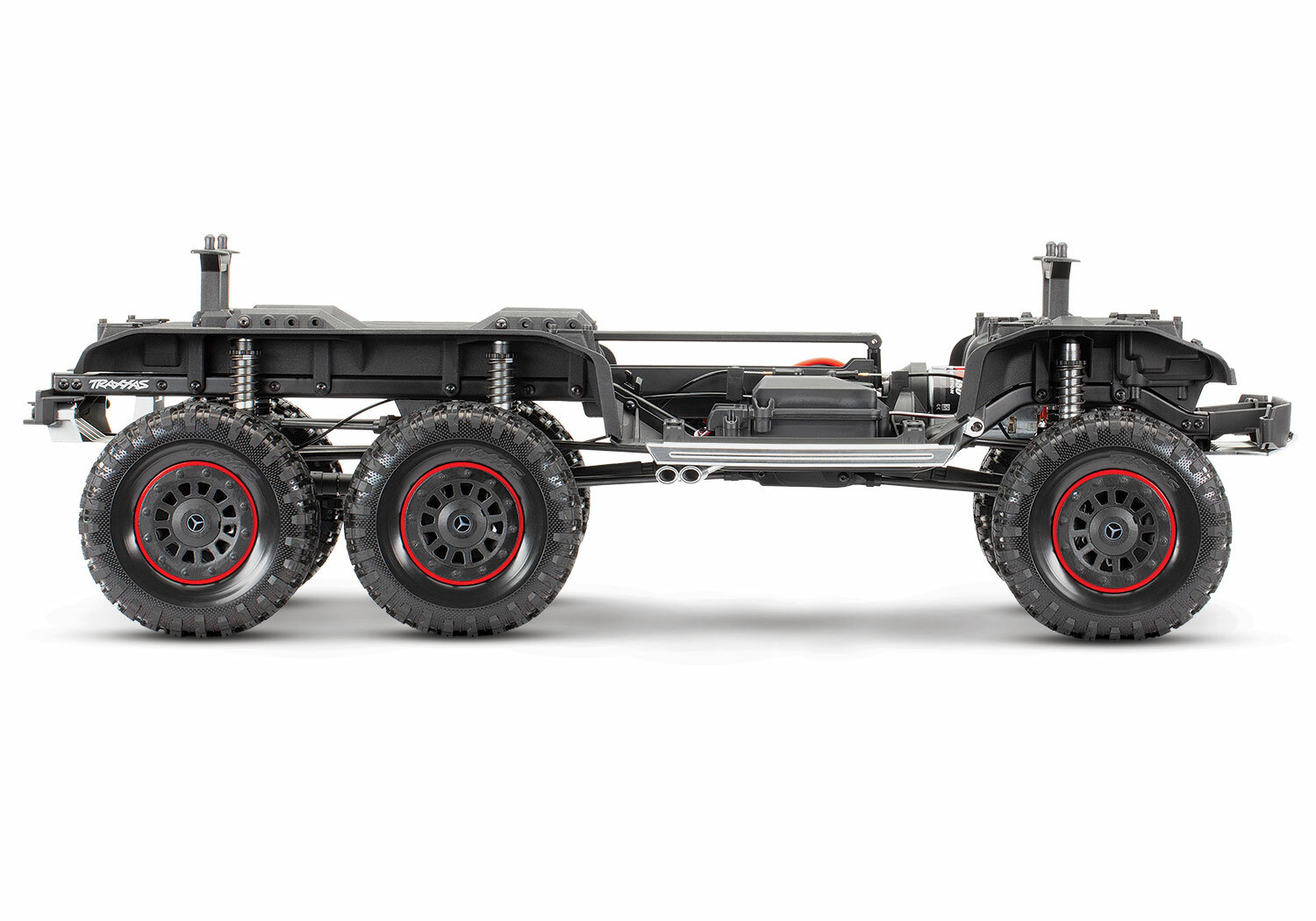 Traxxas TRX-6 Matte Graphite Metallic Mercedes-Benz G 63 AMG 6x6 (XL-5HV, TQi, LED Lights) (Wireless Module/3S 5000mAh LiPo Battery/Live iD Charger/Phone Mount) - Special Edition Traxxas TRX-6 Matte Graphite Metallic Mercedes-Benz G 63 AMG 6x6 (XL-5HV, TQi, LED Lights) (Wireless Module/3S 5000mAh LiPo Battery/Live iD Charger/Phone Mount) - Special Edition