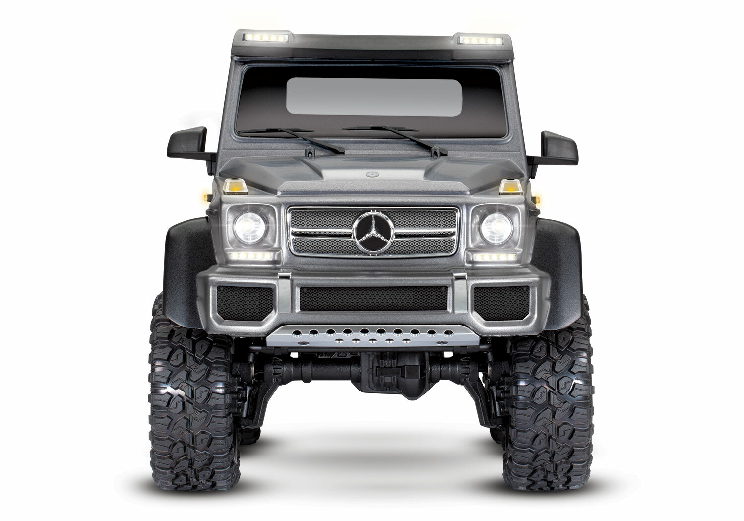 Traxxas TRX-6 Matte Graphite Metallic Mercedes-Benz G 63 AMG 6x6 (XL-5HV, TQi, LED Lights) (Wireless Module/3S 5000mAh LiPo Battery/Live iD Charger/Phone Mount) - Special Edition Traxxas TRX-6 Matte Graphite Metallic Mercedes-Benz G 63 AMG 6x6 (XL-5HV, TQi, LED Lights) (Wireless Module/3S 5000mAh LiPo Battery/Live iD Charger/Phone Mount) - Special Edition
